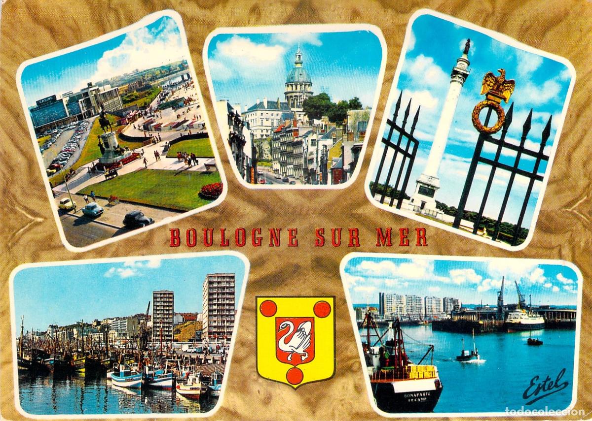 Cartes Postales: Postal Multi-vista de Boulogne-sur-Mer, Francia - Costa de &Oacute;palo