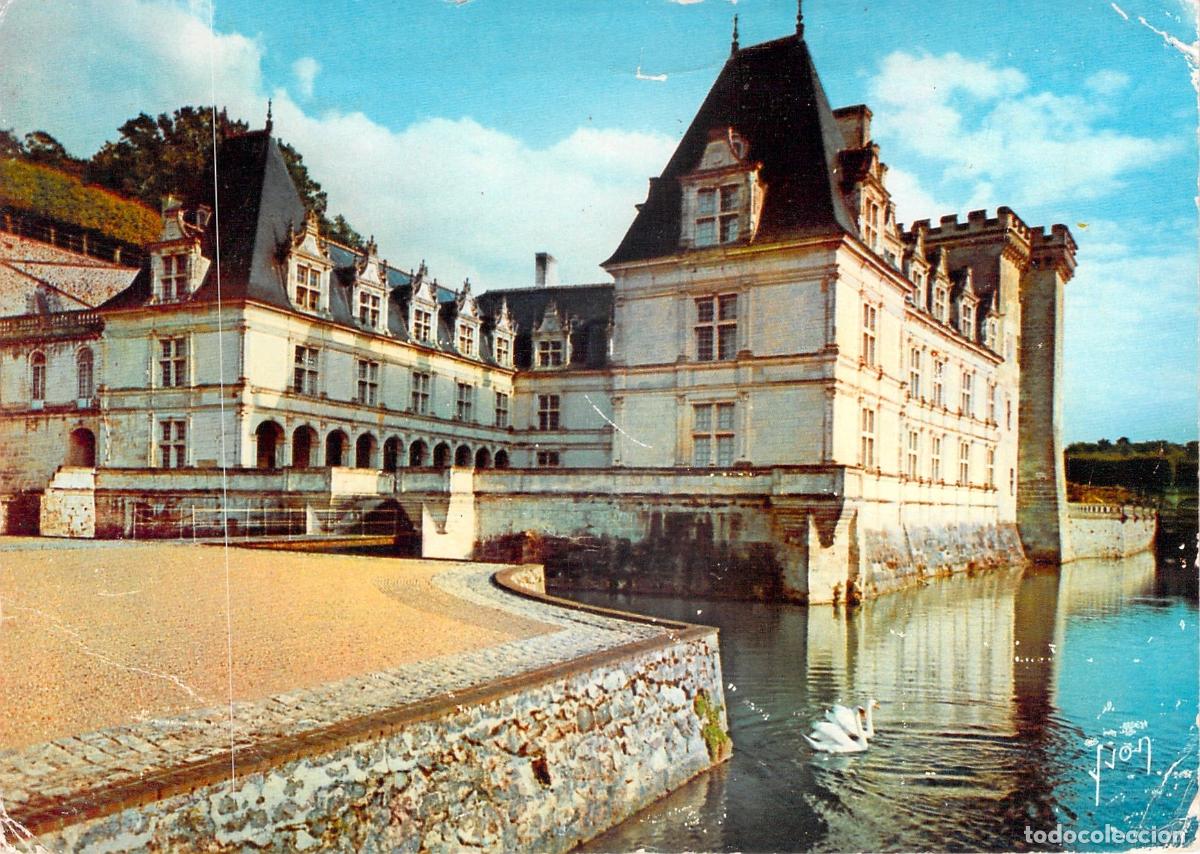 Postales: Postal Castillo de Villandry Fachada Principal Valle del Loira