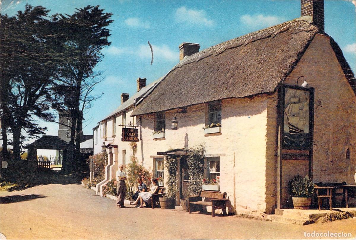 Postcards: Postal de la Taberna The Old Albion en Crantock, Cornwall