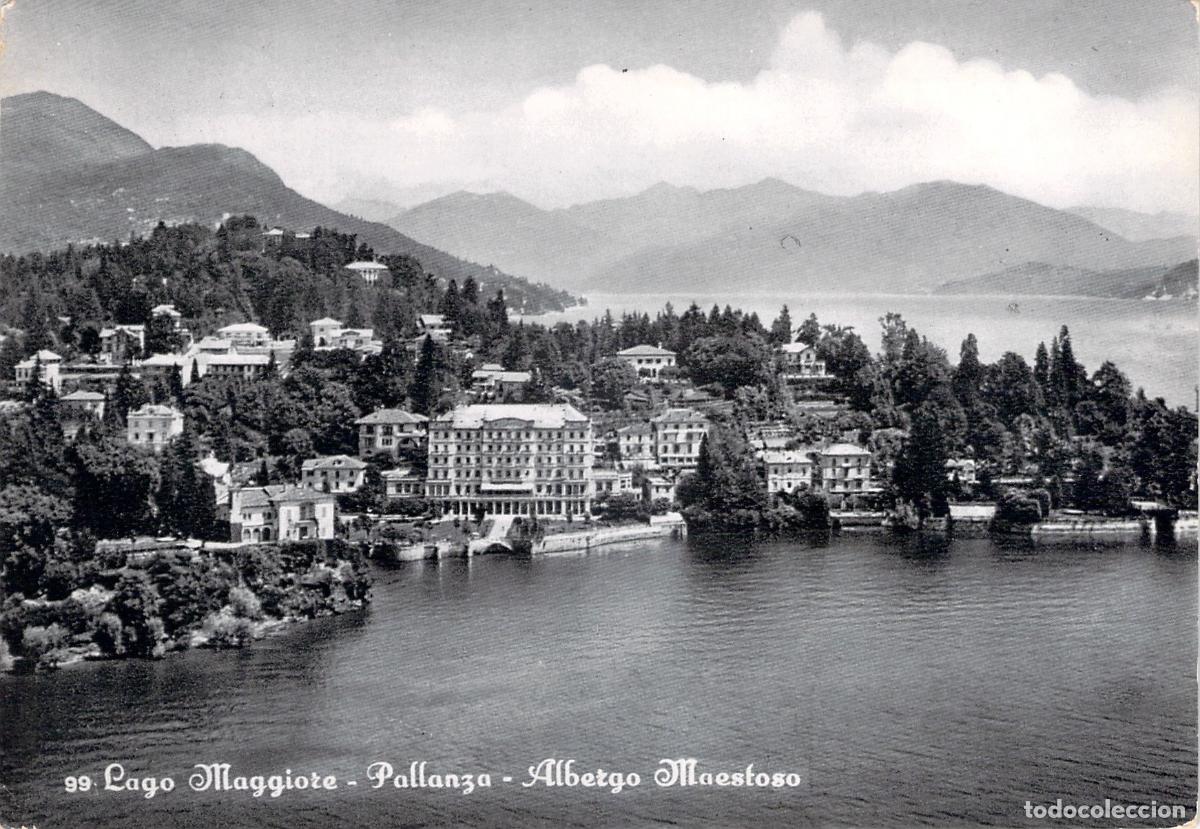 Cartoline: Postal de Pallanza Lago Maggiore Albergo Maestoso
