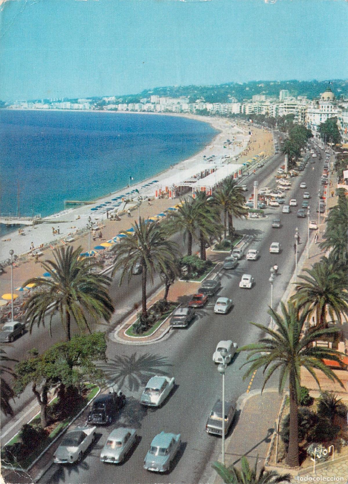 Postales: Postal de Niza Promenade des Anglais Costa Azul Francia