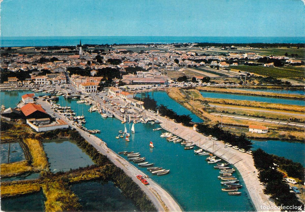 Postkarten: Postal de Ars-en-R&eacute; Vista A&eacute;rea del Puerto Isla de R&eacute;
