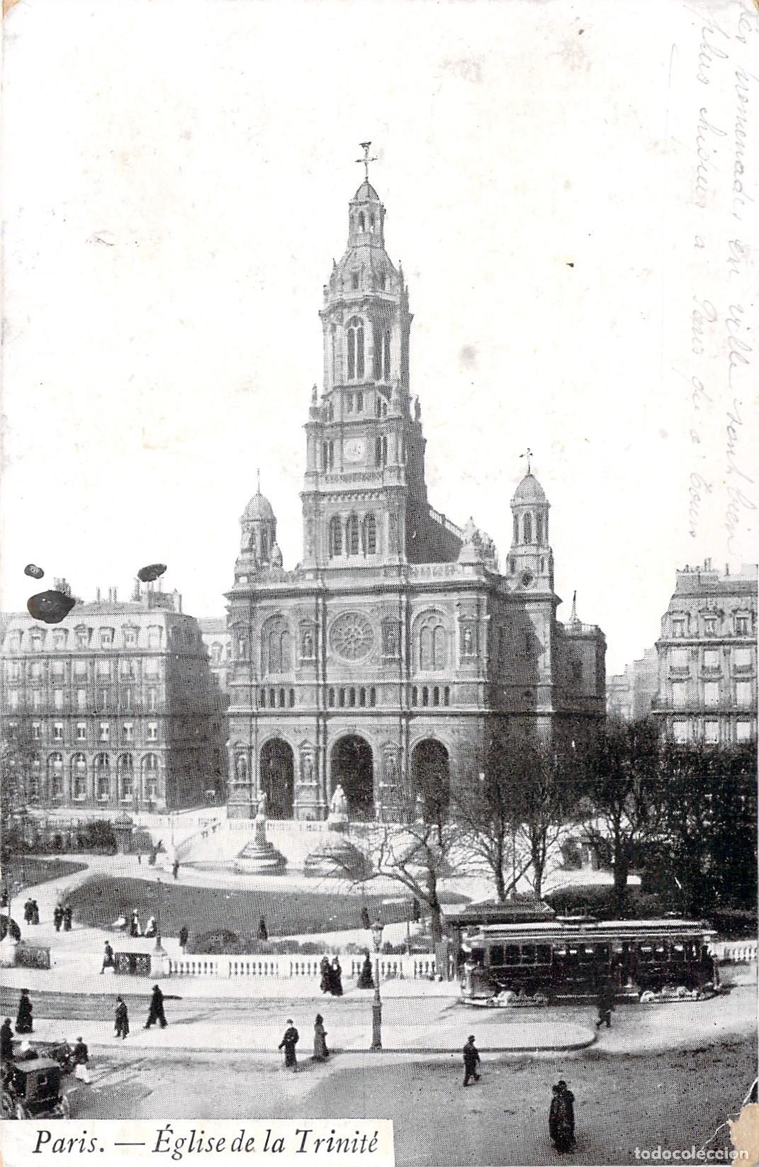 Postales: Postal de la Iglesia de la Trinidad en Par&iacute;s