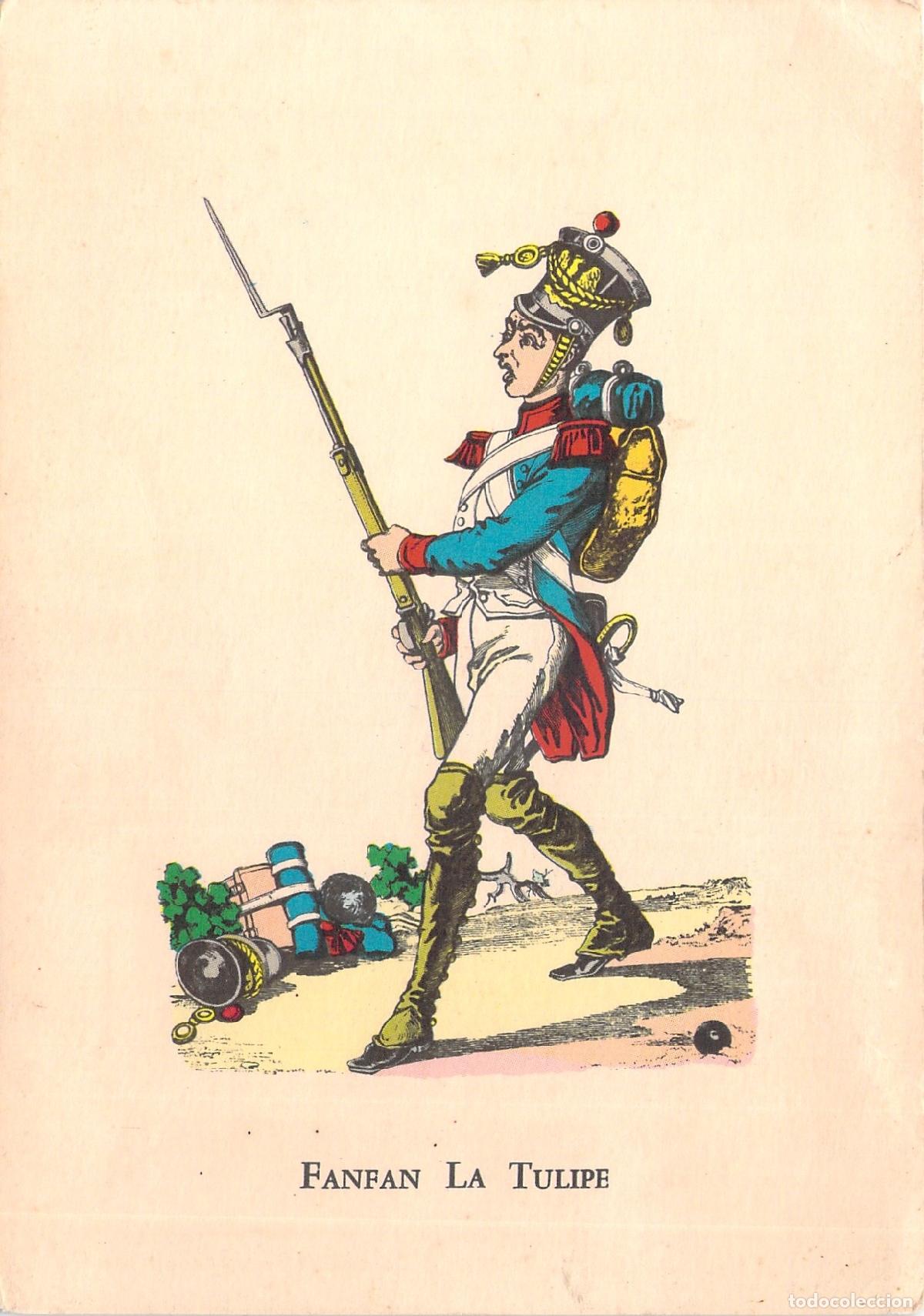 Cartoline: Postal de Fanfan la Tulipe, Ilustraci&oacute;n de Imagerie Pellerin &Eacute;pinal