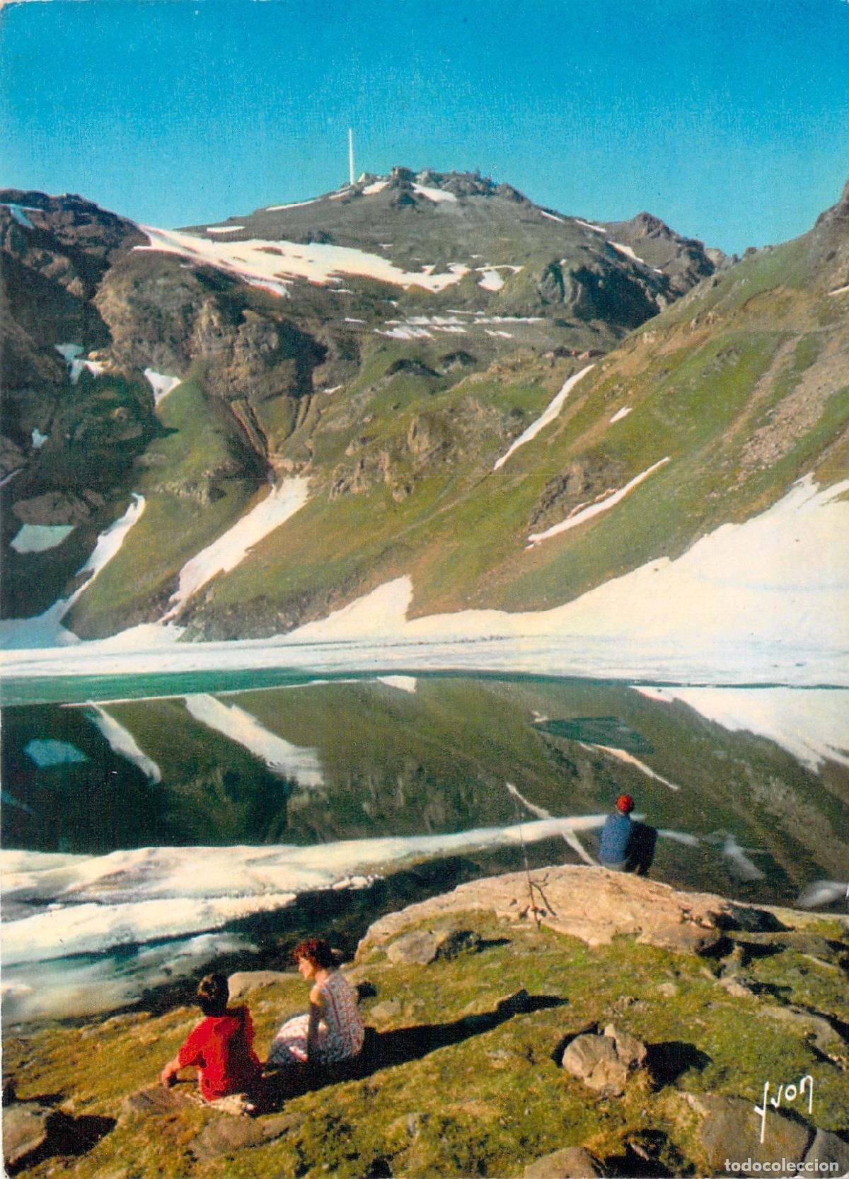 Postales: Postal del Pic du Midi de Bigorre y Lago d'Oncet