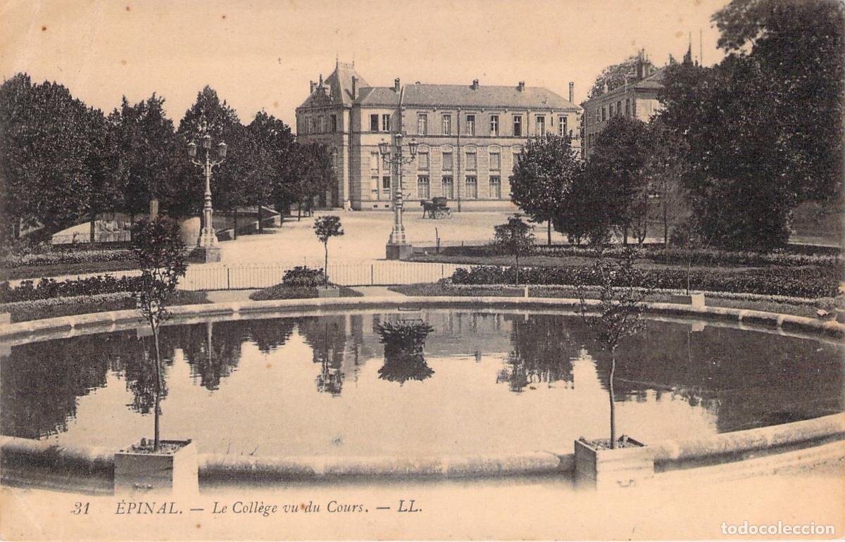 Postcards: Postal de &Eacute;pinal - Le Coll&egrave;ge vu du Cours Francia