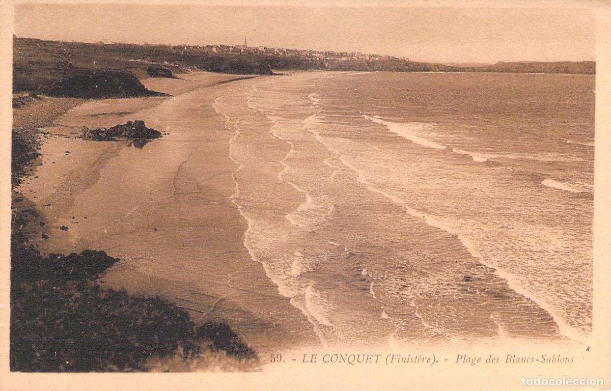 Postcards: Postal de la Playa de los Blancs-Sablons, Le Conquet, Finist&egrave;re
