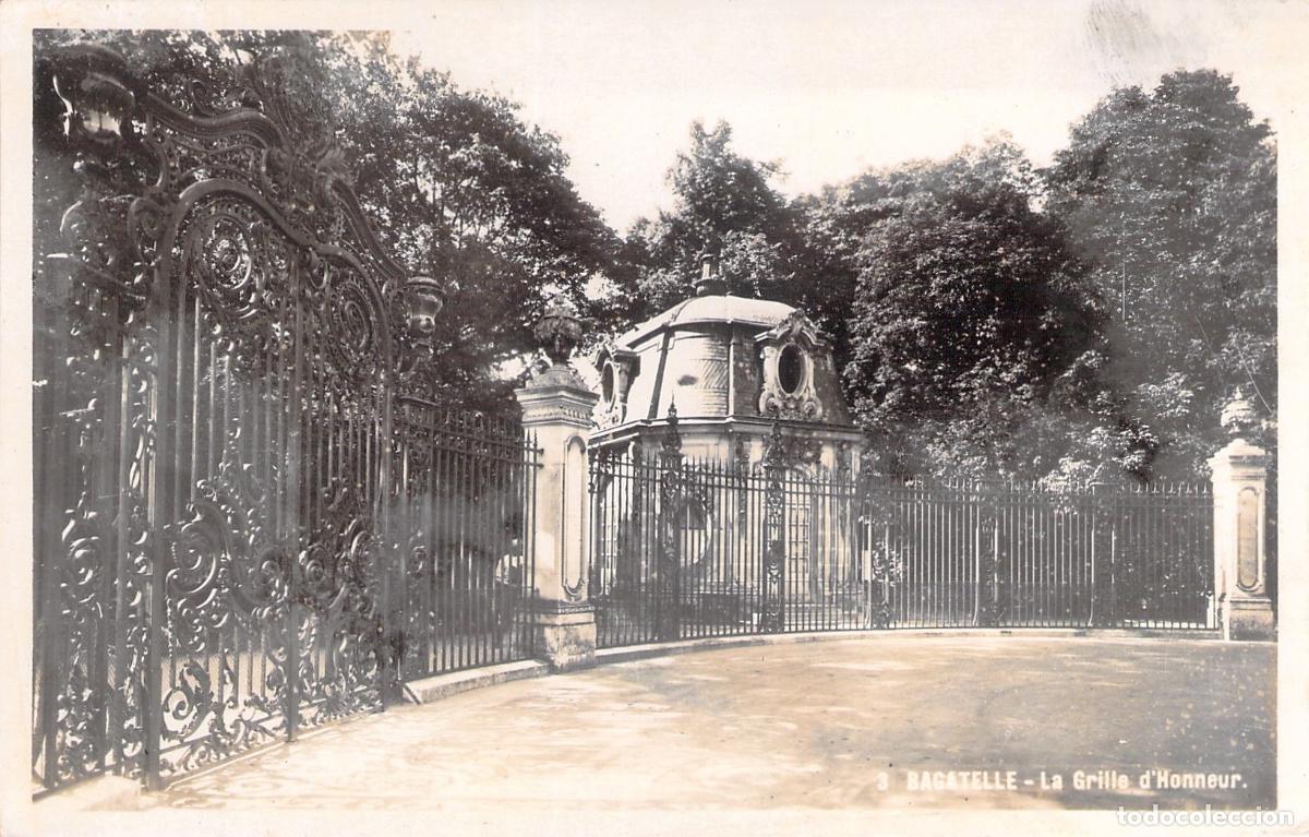 Cartoline: Postal de Par&iacute;s La Grille d'Honneur del Parque de Bagatelle