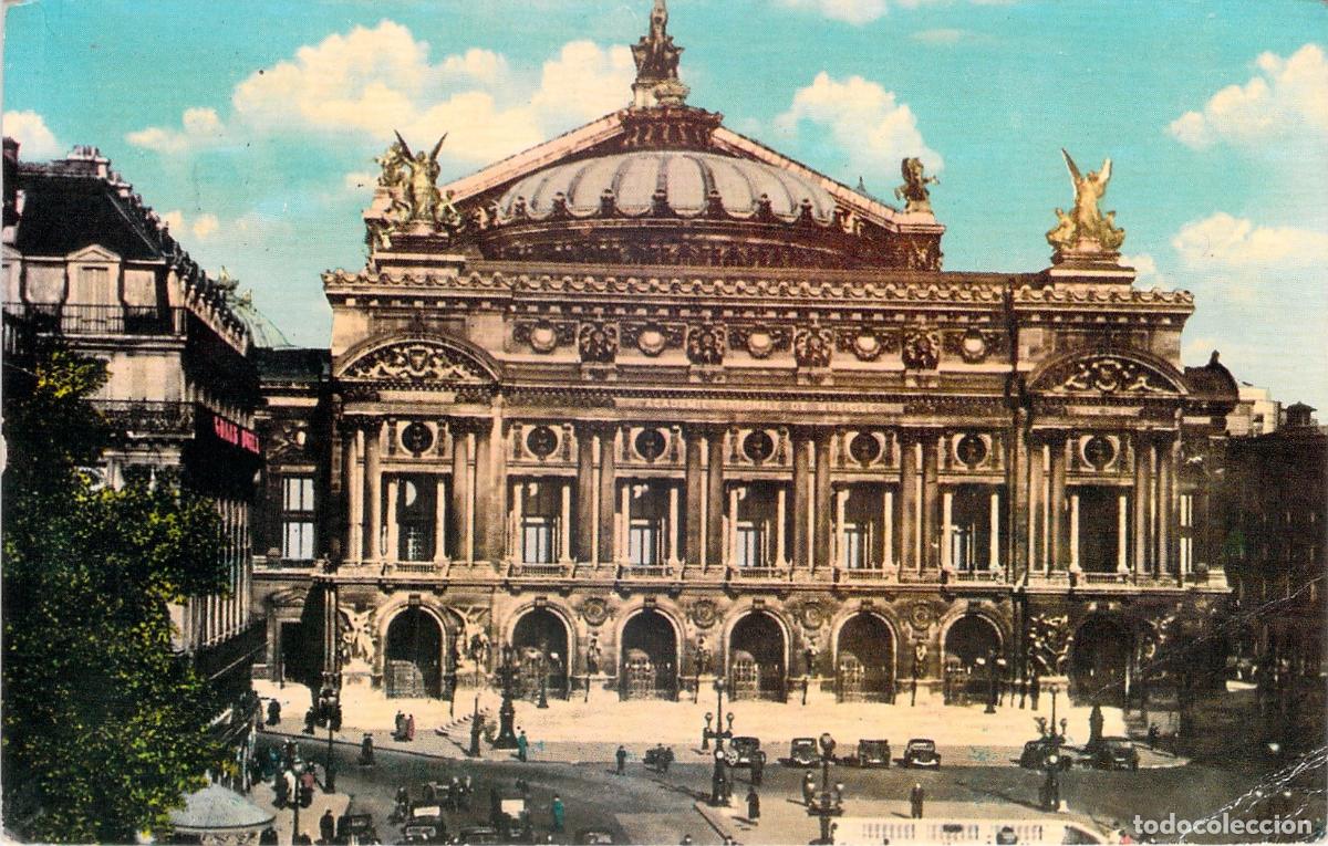 Postais: Postal de la &Oacute;pera de Par&iacute;s, Palais Garnier, Francia