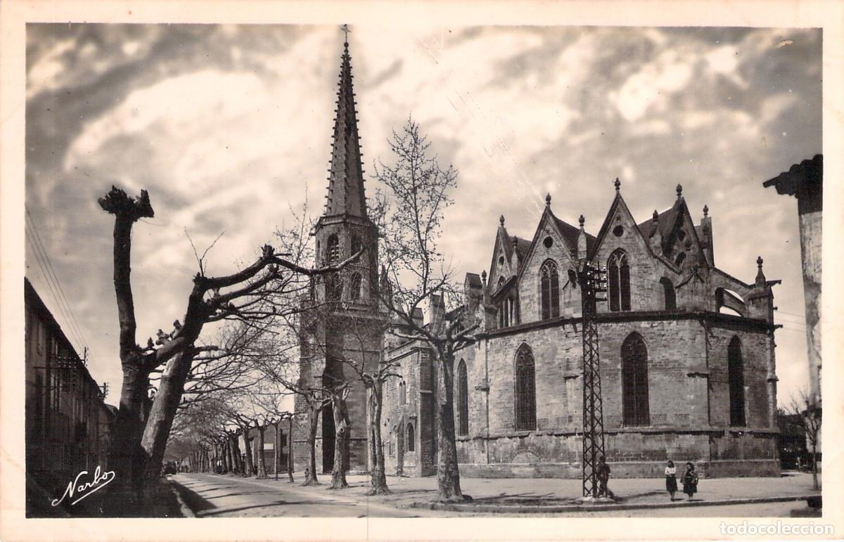 Postales: Postal de la Catedral de Saint-Maurice en Mirepoix, Ari&egrave;ge, Francia