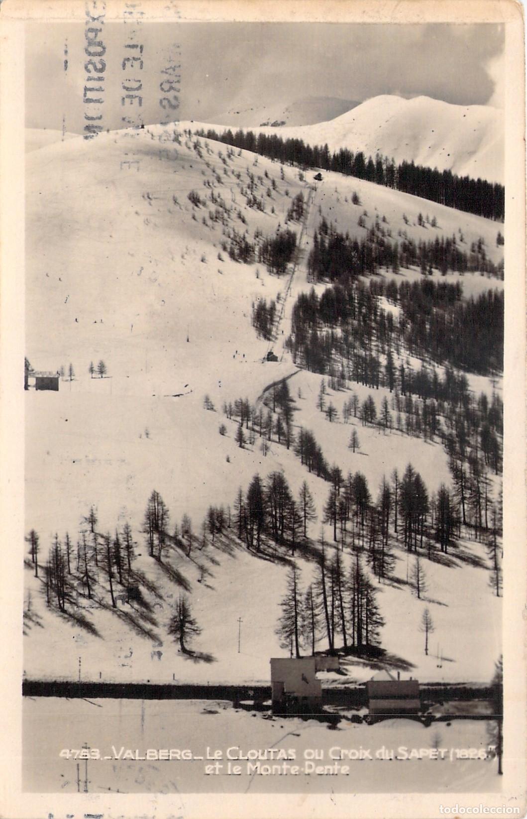 Postales: Postal de Valberg Le Cloutas y Telesqu&iacute; Monte-Pente Francia