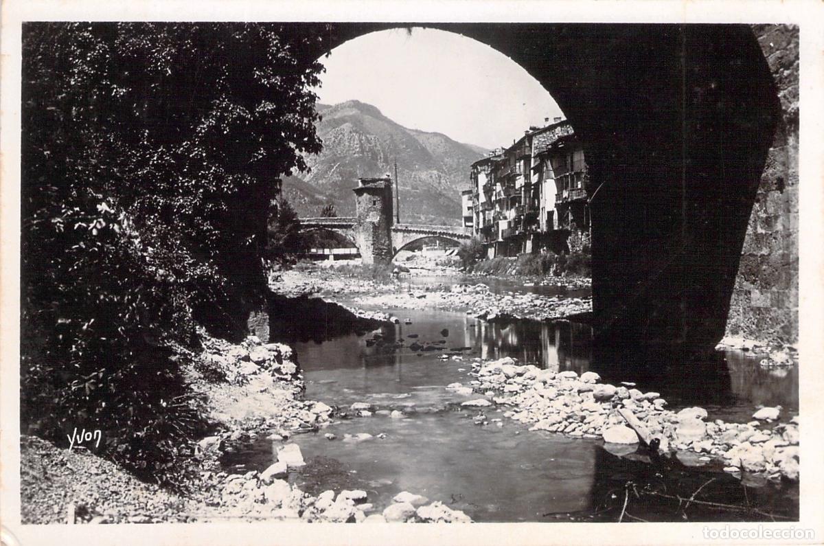Postais: Postal de Sospel, Casas Viejas al Borde del R&iacute;o Bevera