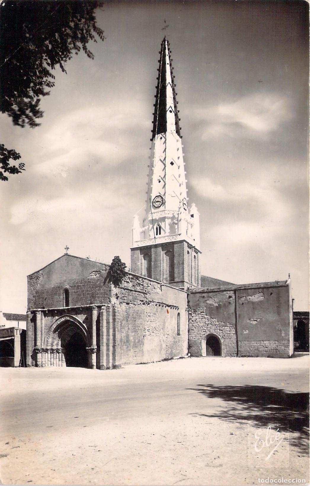 Cartoline: Postal de la Iglesia y Campanario de Ars-en-R&eacute;, Francia