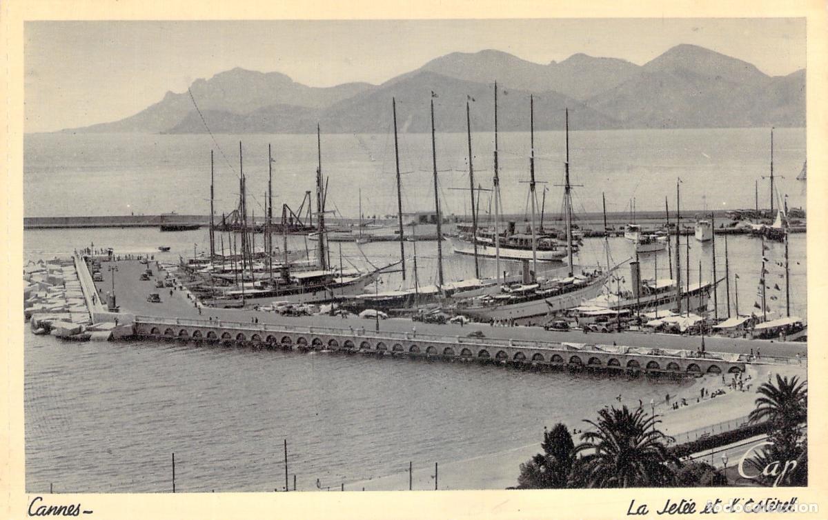 Postcards: Postal de Cannes: Puerto, Veleros y la Jet&eacute;e