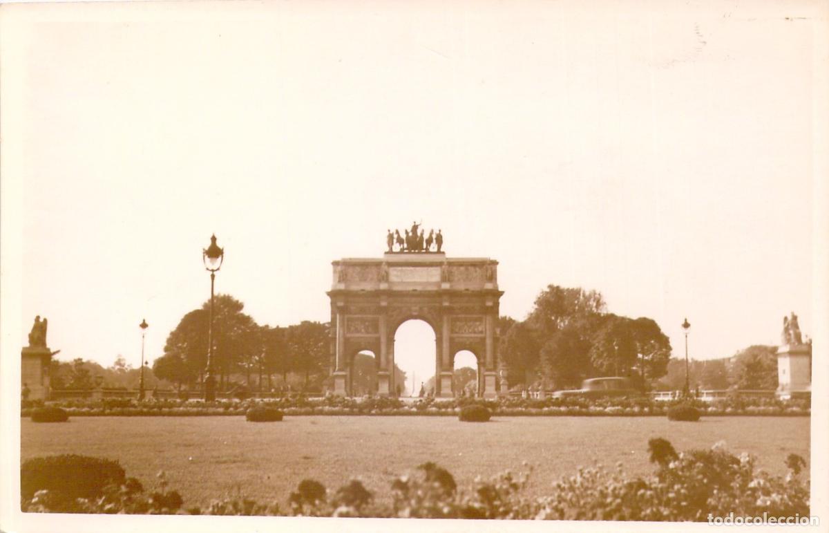Postales: Postal del Arco de Triunfo del Carrusel en Par&iacute;s