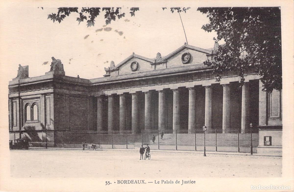 Postales: Tarjeta Postal de Burdeos: Palais de Justice, Francia