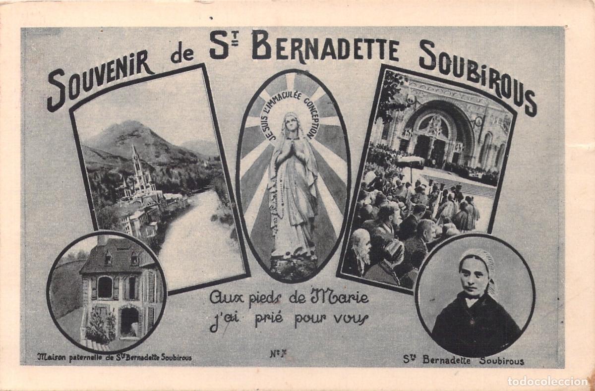 Postales: Postal Souvenir de Santa Bernardita de Lourdes Francia