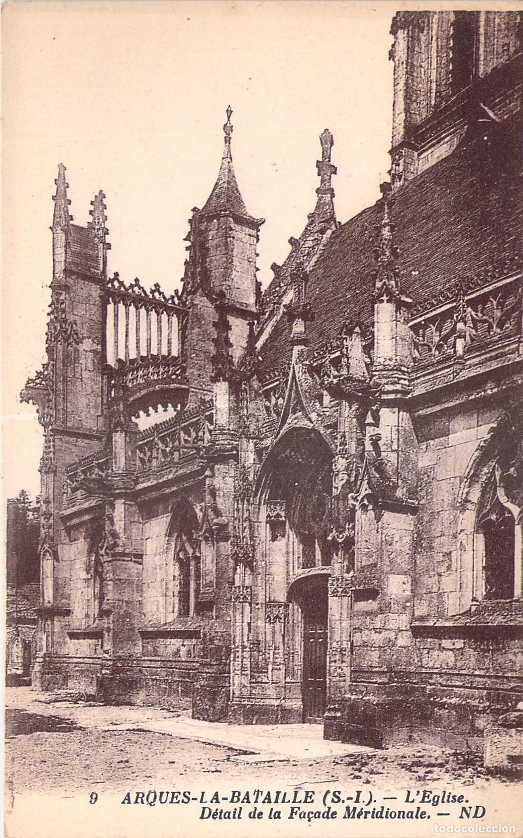 Postkarten: Postal de la Iglesia de Arques-la-Bataille, Fachada Meridional
