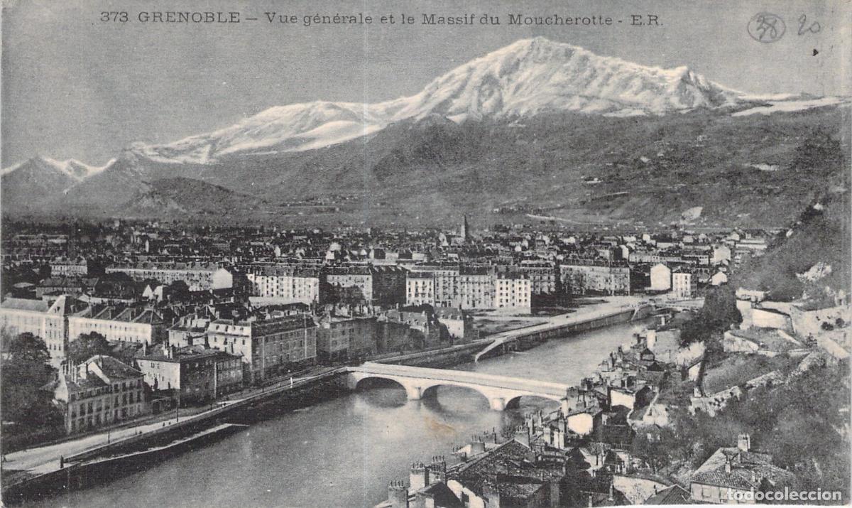 Postkarten: Postal de Grenoble y el Macizo del Moucherotte con R&iacute;o Is&egrave;re