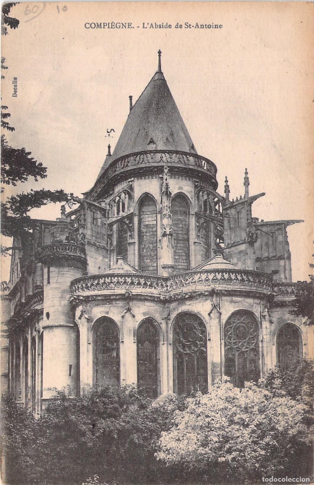 Cartoline: Postal del &Aacute;bside de la Iglesia Saint-Antoine en Compi&egrave;gne