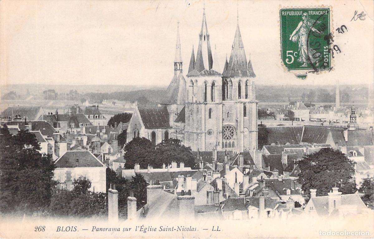 Postales: Tarjeta Postal de Blois: Panorama de la Iglesia de Saint-Nicolas