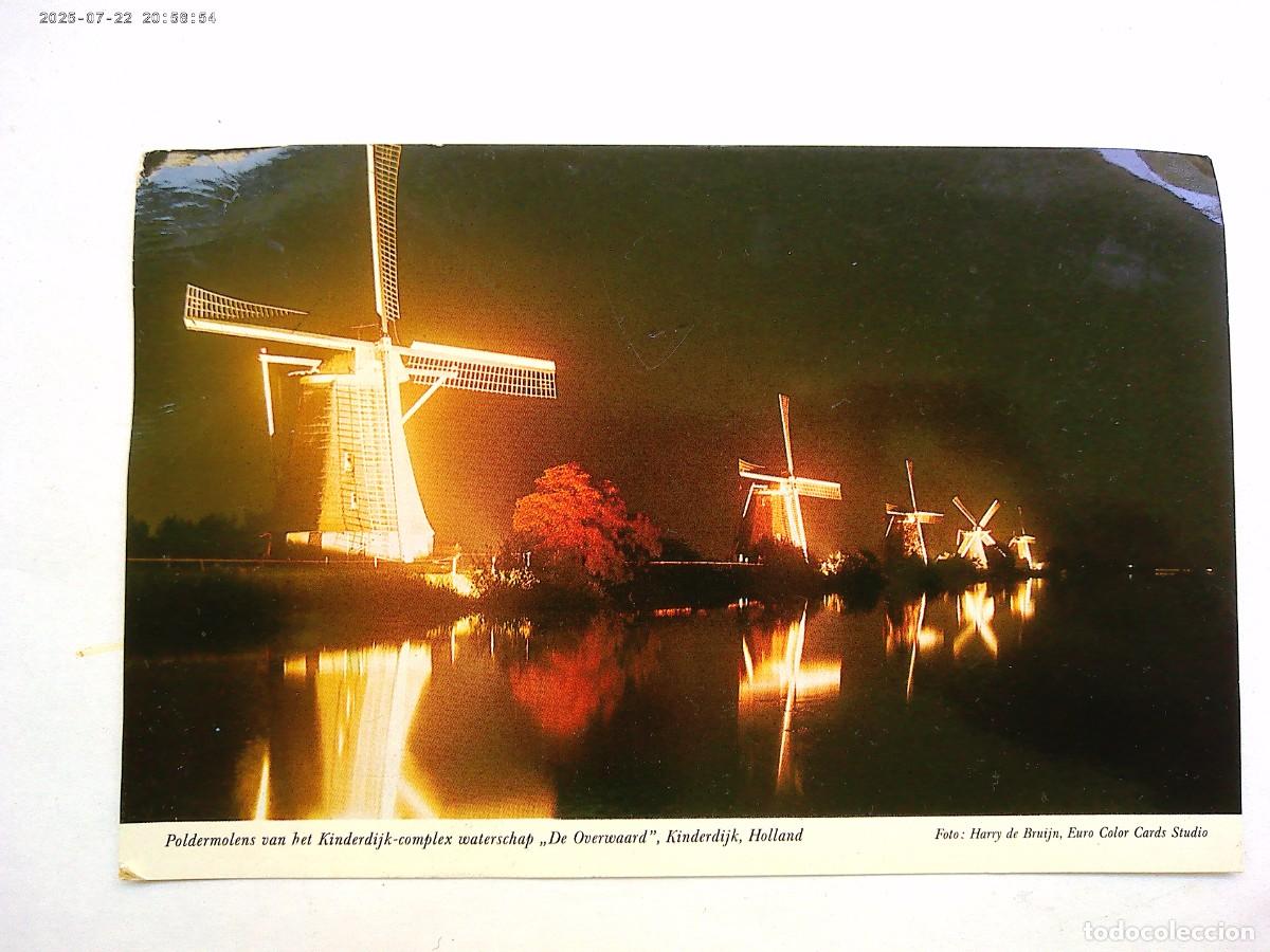Cartes Postales: POSTAL DE KINDERDIJK ( HOLANDA ): MOLINOS . A&Ntilde;OS 70
