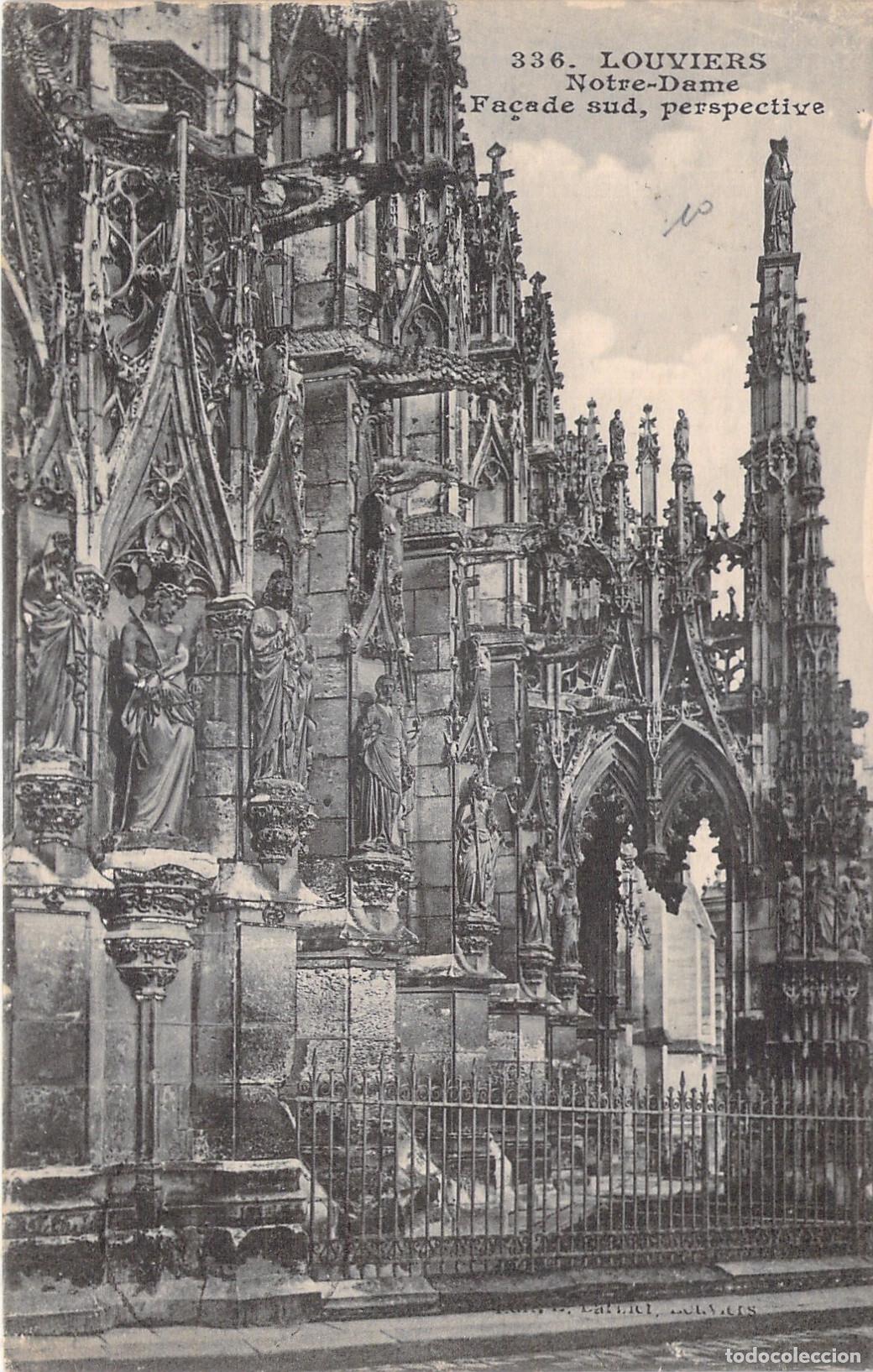 Postales: Postal de la Iglesia de Notre-Dame en Louviers Fachada Sur
