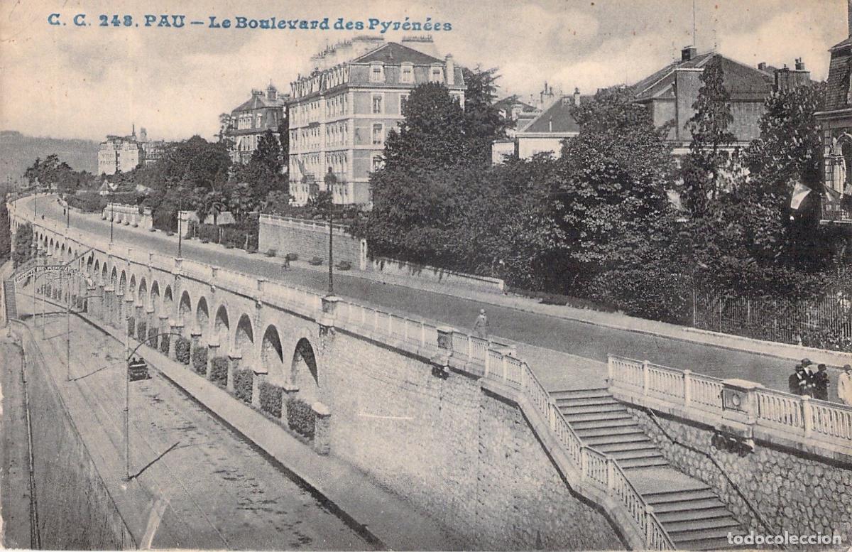 Postkarten: Postal de Pau - Le Boulevard des Pyr&eacute;n&eacute;es, Francia