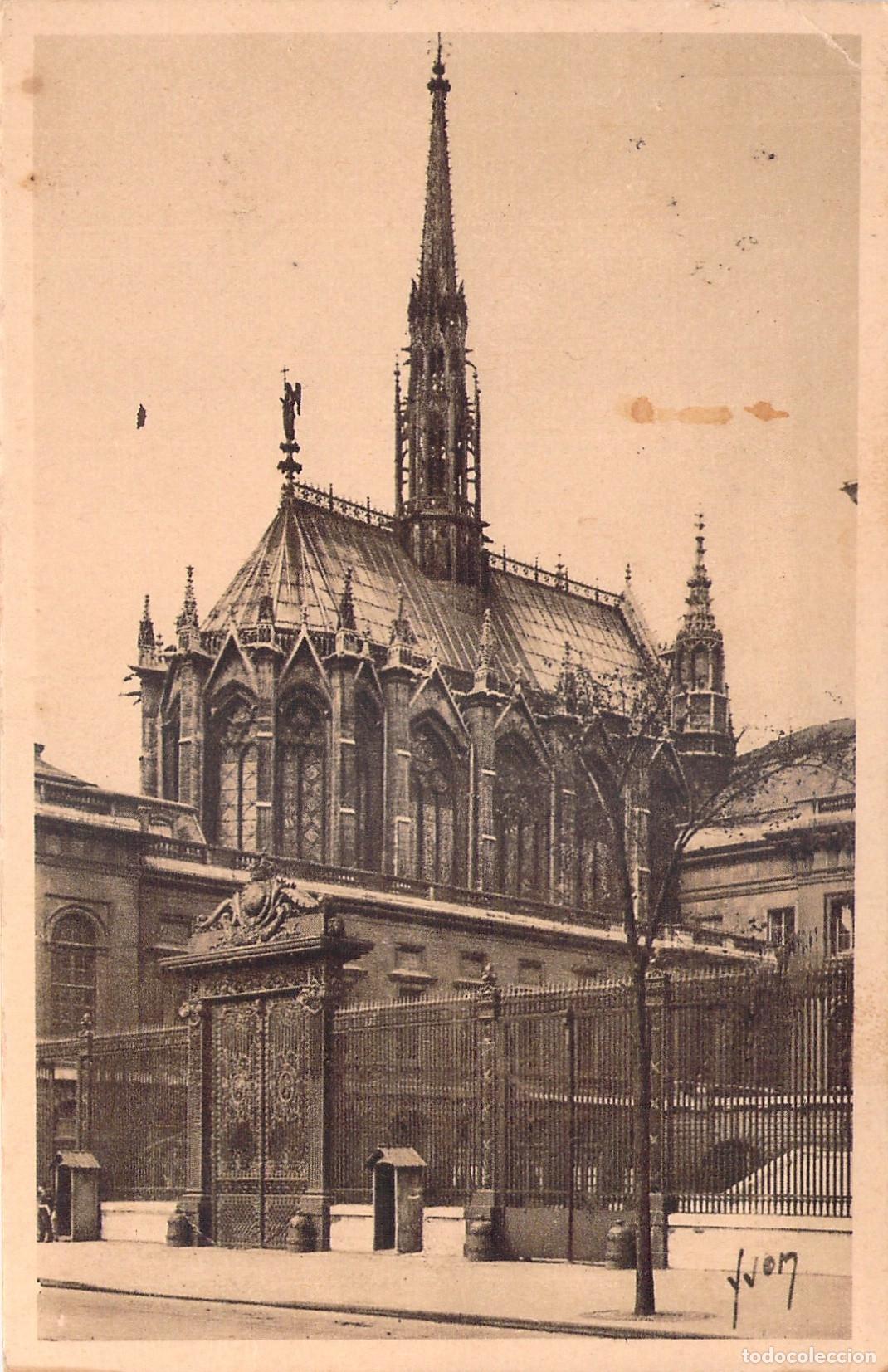 Postales: Postal de Par&iacute;s La Sainte Chapelle y el Palacio de Justicia