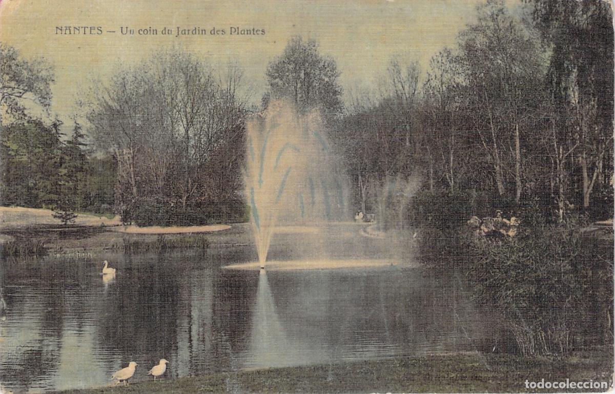Postales: Postal de Nantes - Un Rinc&oacute;n del Jardin des Plantes con Fuente