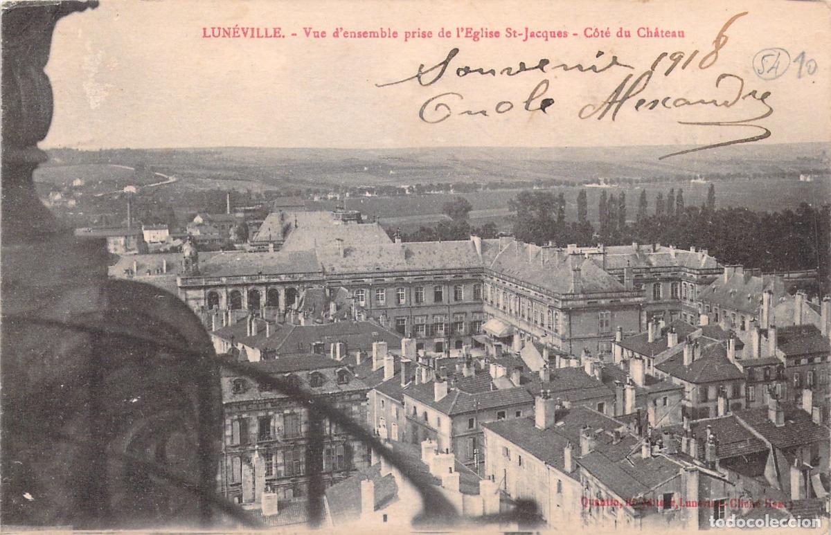 Postales: Postal de Lun&eacute;ville, Francia - Vista desde la Iglesia de Saint-Jacques