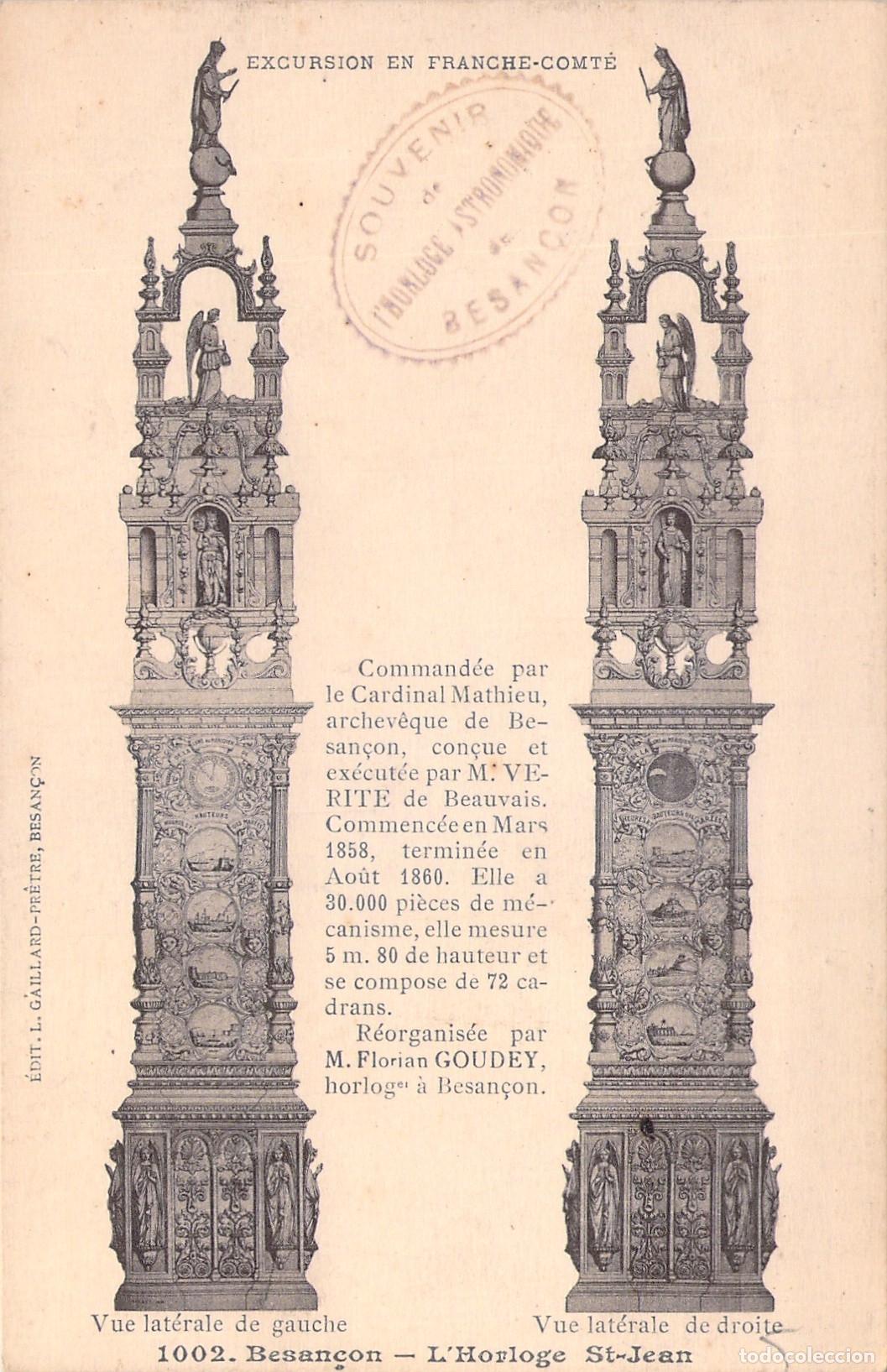 Postkarten: Postal Reloj Astron&oacute;mico de Besan&ccedil;on, Francia