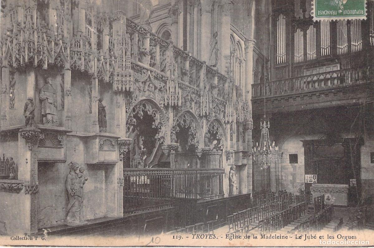 Postkarten: Tarjeta Postal Iglesia de la Magdalena en Troyes