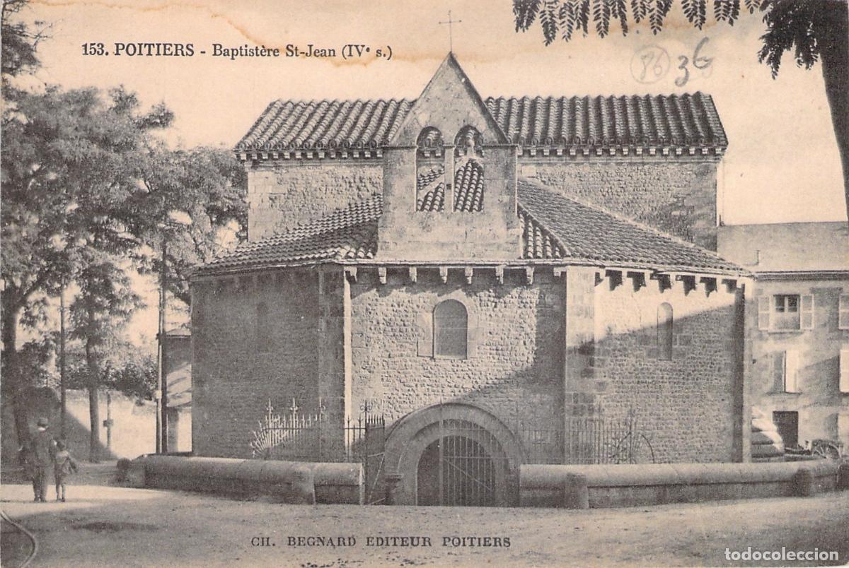 Postkarten: Tarjeta Postal de Poitiers - Baptist&egrave;re de St-Jean, Francia