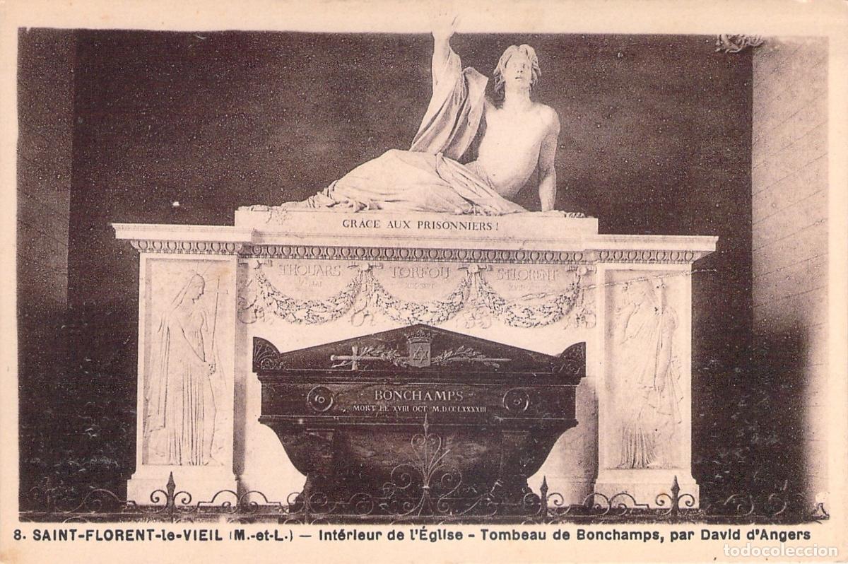 Postkarten: Postal Tumba de Bonchamps Saint-Florent-le-Vieil David d'Angers