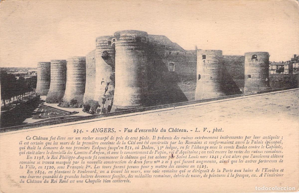 Postkarten: Postal Castillo de Angers Vista General de la Fortaleza