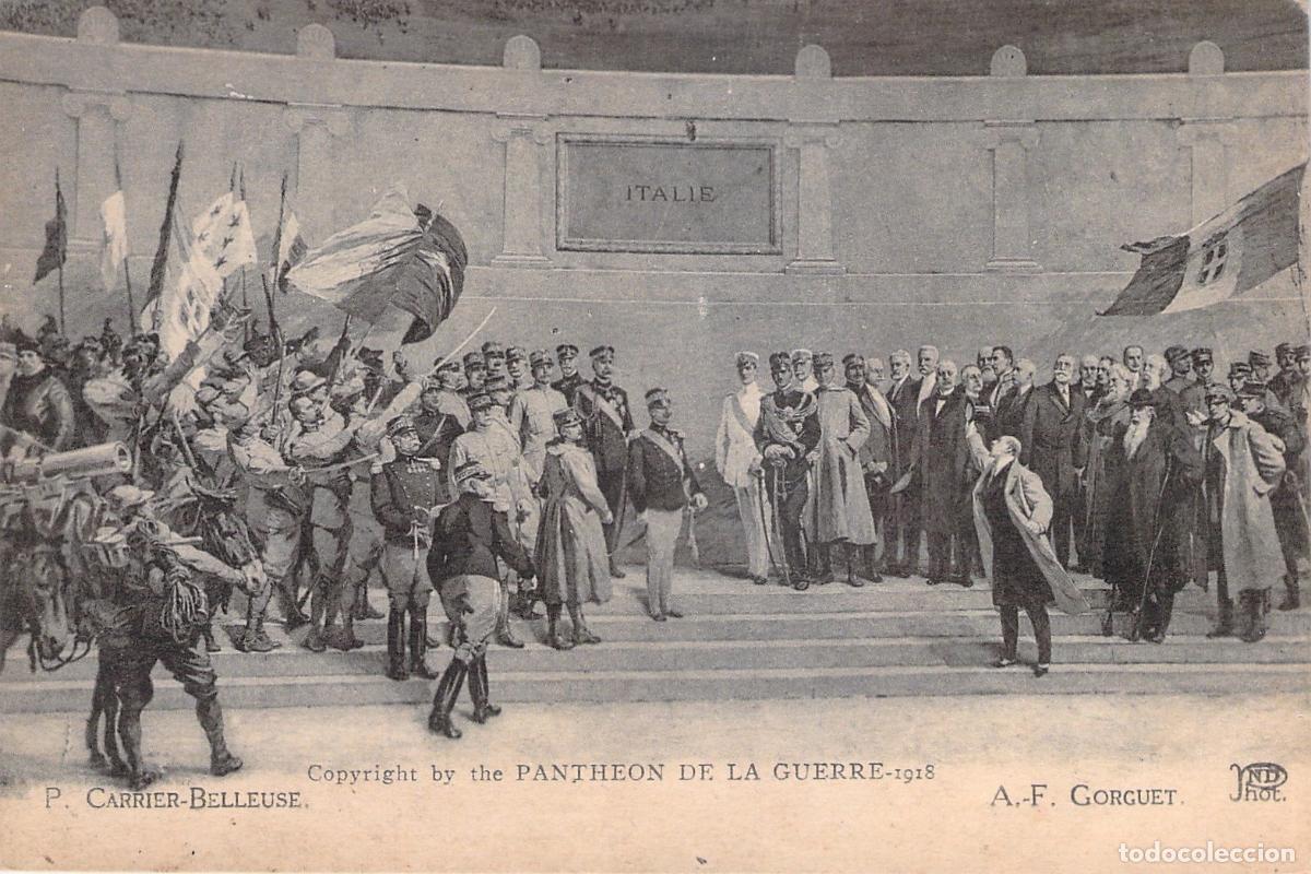 Postkarten: Postal Art&iacute;stica Panth&eacute;on de la Guerre Italia Primera Guerra Mundial
