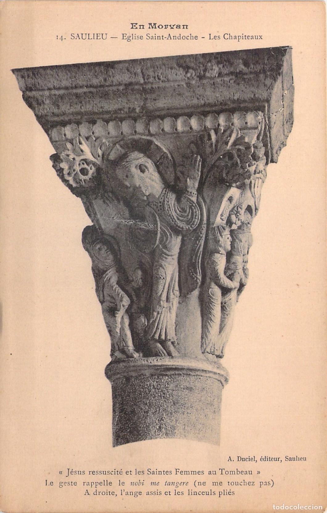 Cartoline: Postal de Capitel Rom&aacute;nico de la Iglesia Saint-Andoche en Saulieu