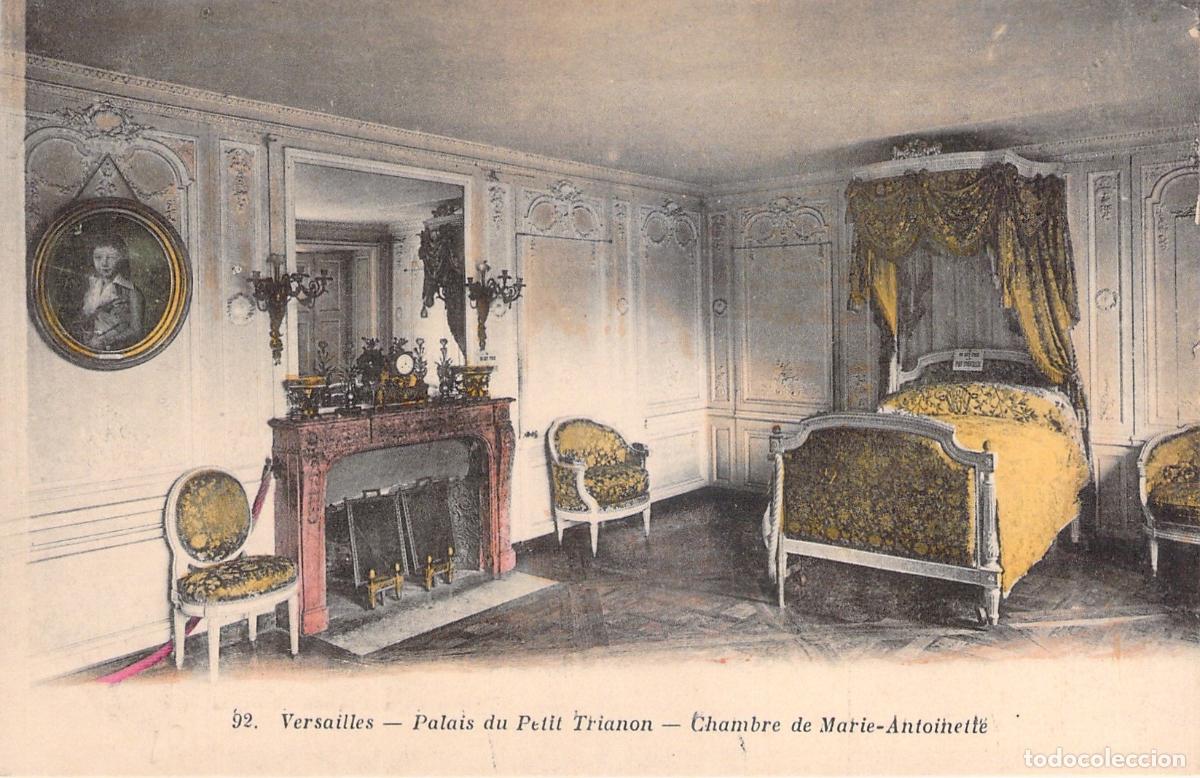 Cartoline: Postal de Versalles - Dormitorio de Mar&iacute;a Antonieta en el Petit Trianon