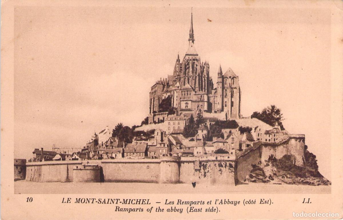 Cartoline: Postal de las Murallas y la Abad&iacute;a del Mont-Saint-Michel