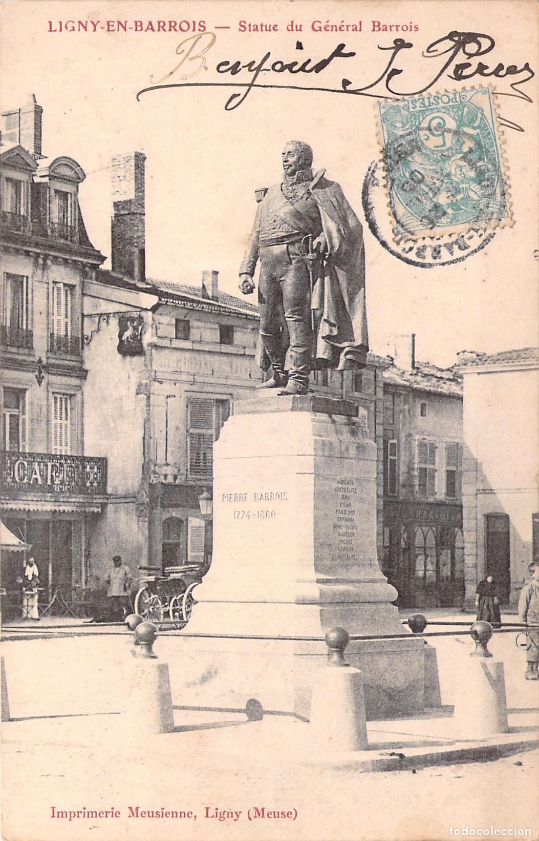 Cartoline: Postal Estatua del General Barrois en Ligny-en-Barrois