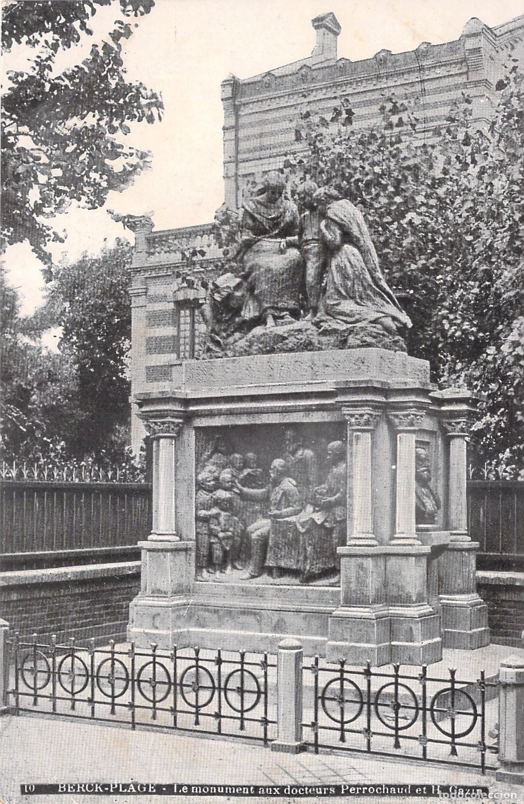 Cartoline: Tarjeta Postal Monumento Doctores Perrochaud y Cazin Berck-Plage