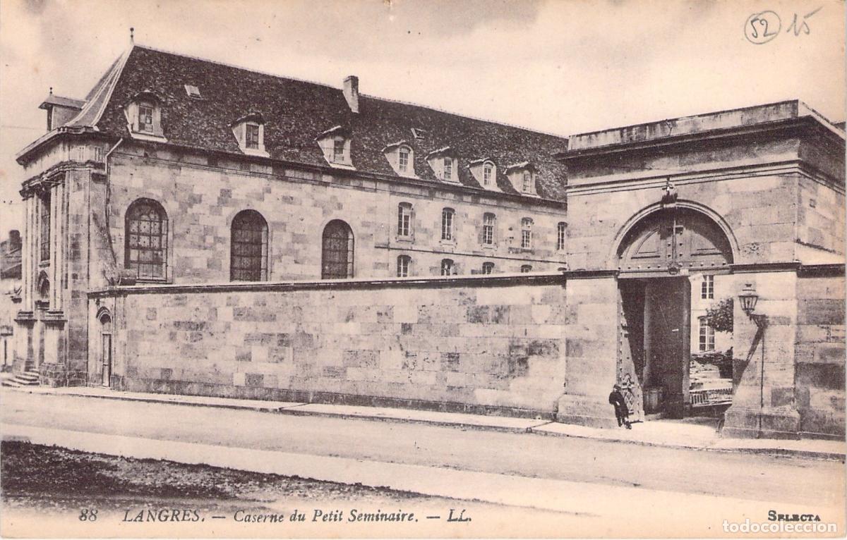 Cartoline: Postal de Langres: Caserne du Petit S&eacute;minaire, Francia