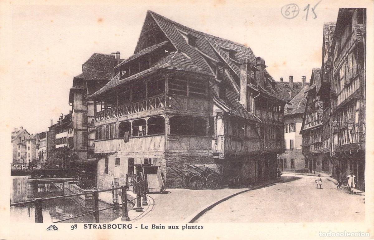 Postales: Tarjeta Postal de Estrasburgo - Le Bain aux plantes, Francia
