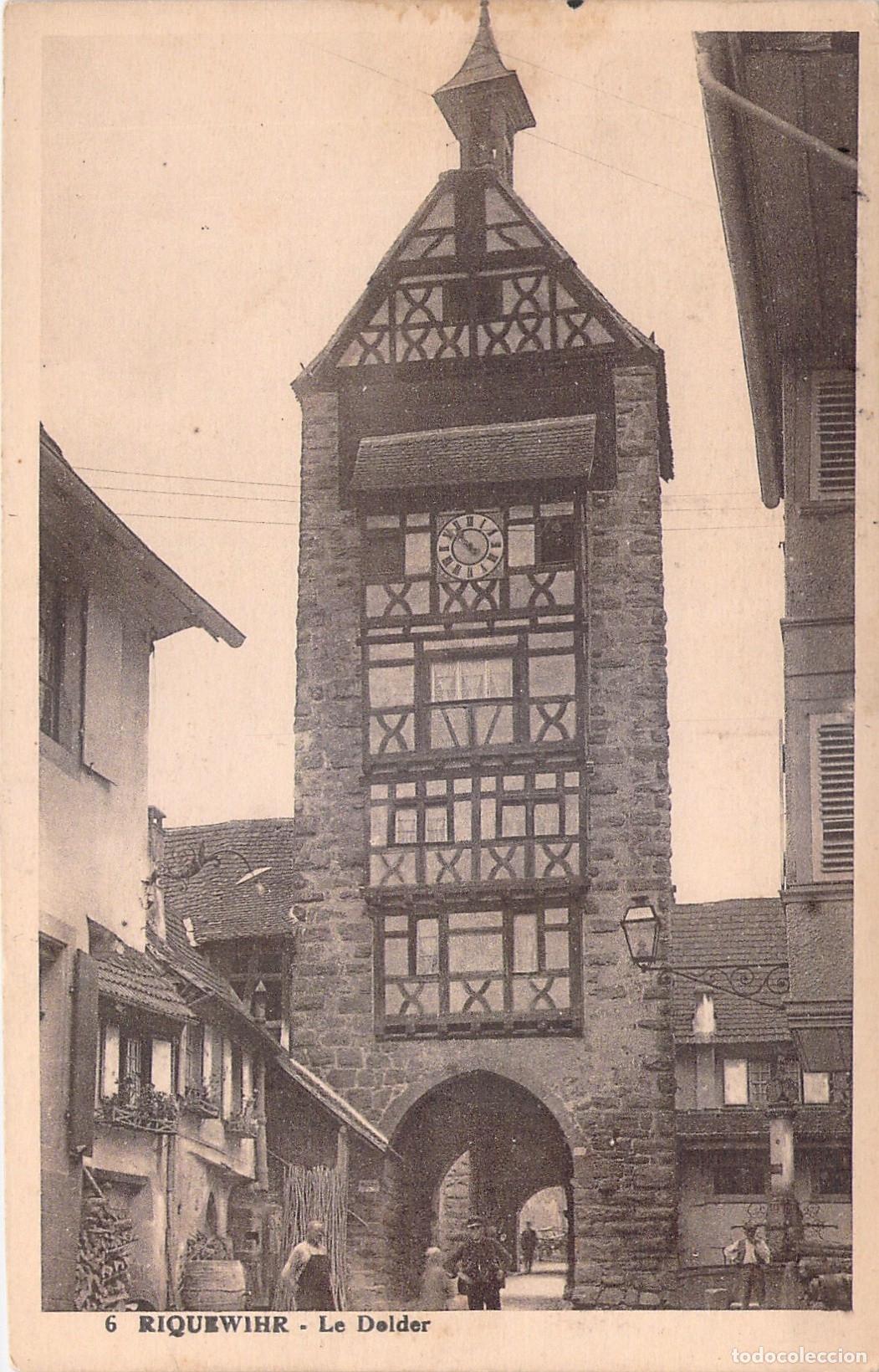 Cartoline: Postal de la Torre Le Dolder en Riquewihr, Alsacia