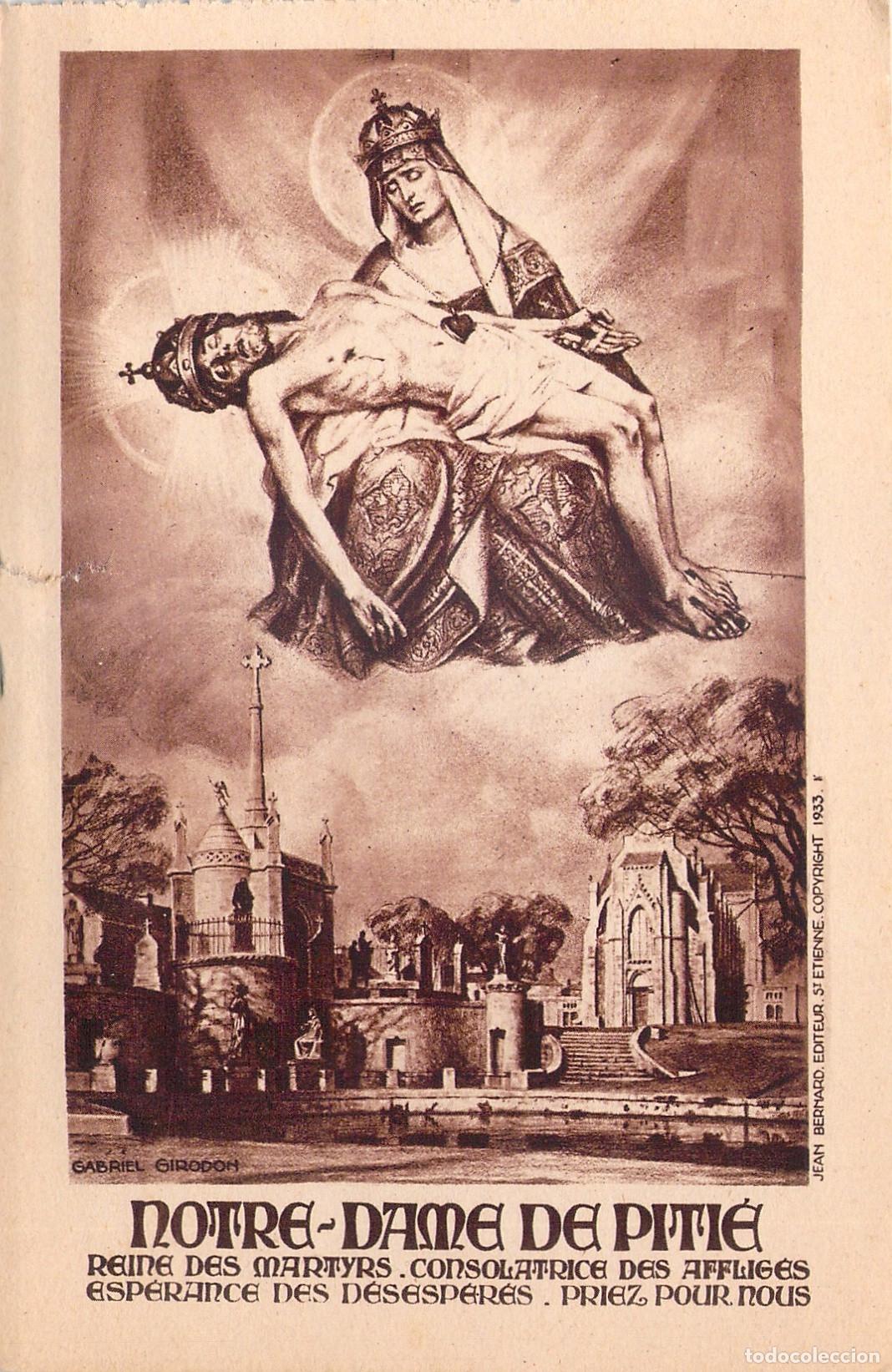 Cartoline: Postal de Notre-Dame de Piti&eacute;, La Piedad por Gabriel Girodon