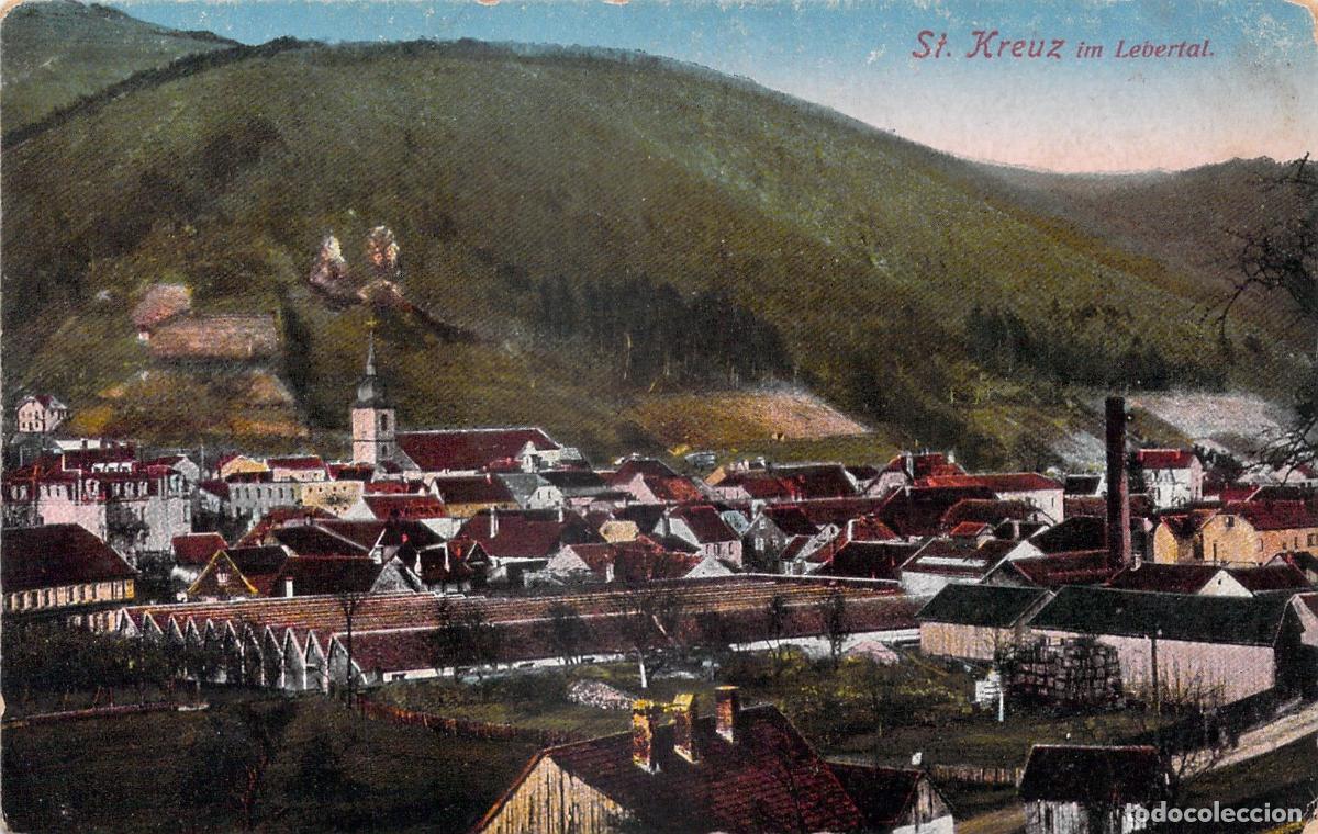 Postkarten: Postal de St. Kreuz im Lebertal Sainte-Croix-aux-Mines Alsacia