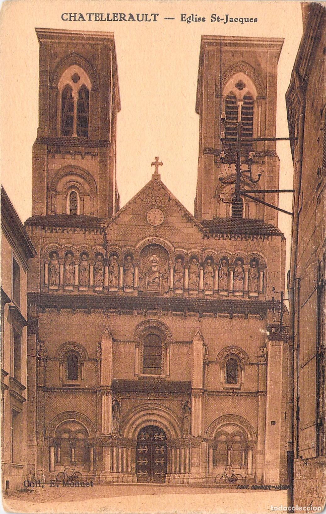 Cartoline: Postal de la Iglesia Saint-Jacques de Ch&acirc;tellerault