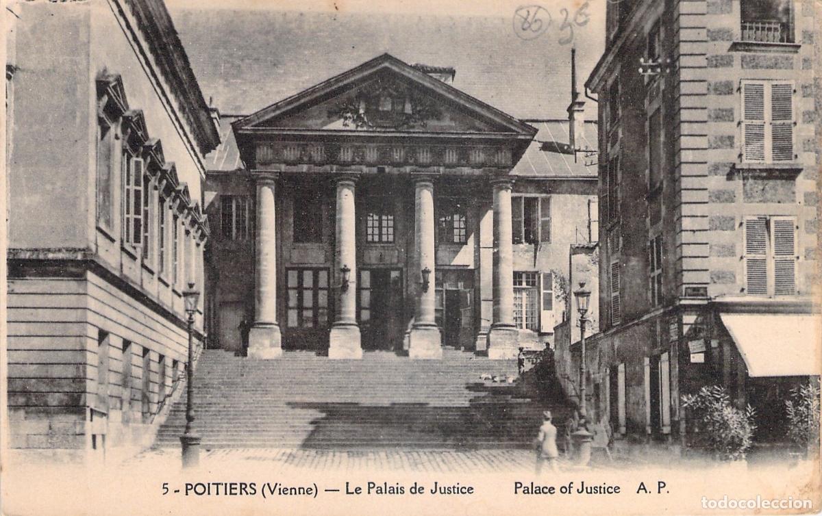 Postcards: Postal Palacio de Justicia en Poitiers, Francia