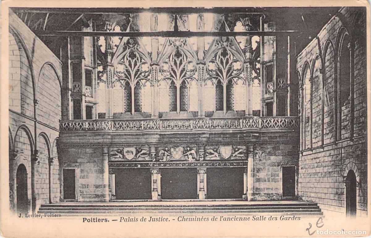 Postcards: Postal Palacio de Justicia de Poitiers Chimeneas de la Sala de los Guardias